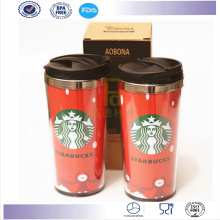 Novos produtos dupla parede 16 onças caneca caneca Tumbler café Starbucks café